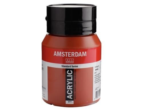Amsterdam Acrylfarbe Standard 411 500 ml, Farbe: Siena Gebrannt, Halbtransp.
