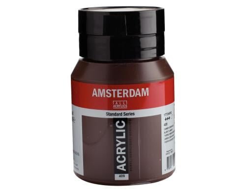 Amsterdam Acrylfarbe Standard 409 500 ml, Farbe: Umbra Gebrannt, Halbtransp.