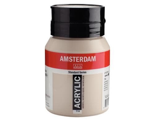 Amsterdam Acrylfarbe Standard 718 500 ml, Farbe: Warmgrau, Deckend