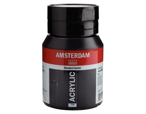 Amsterdam Acrylfarbe Standard 735 500 ml, Farbe: Oxidschwarz, Deckend