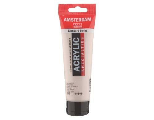 Amsterdam Acrylfarbe Specialties 819 120 ml, Farbe: Perlrot, Transparent