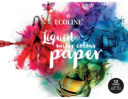 Talens Künstlerpapier Ecoline 290g/m2, 12 Stk., 24x32 cm