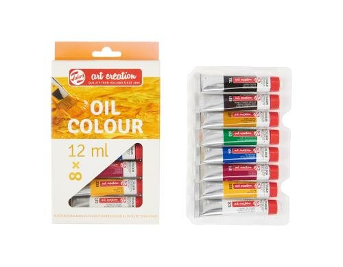 Talens Ölfarbe 8er Set 8 Farben à 12 ml