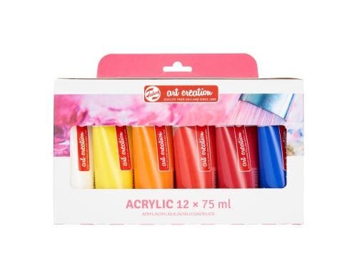 Talens Acrylfarbe 12er Set 12 Tuben à 75 ml