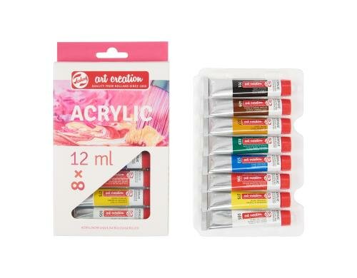 Talens Acrylfarbe 8er Set 8 Tuben à 12 ml