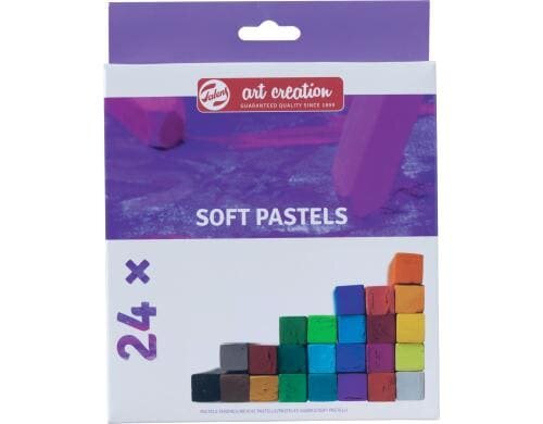 Talens Softpastellkreide 24er Set Weiche und trockene Kreide