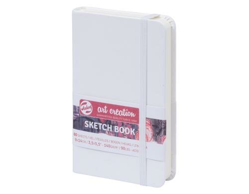 Talens Skizzenbuch 9 x 14 cm 140g/m2, 80 Bogen, gebunden, weiss