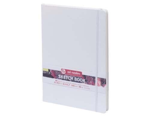 Talens Skizzenbuch A4 140g/m2, 80 Bogen, gebunden, weiss