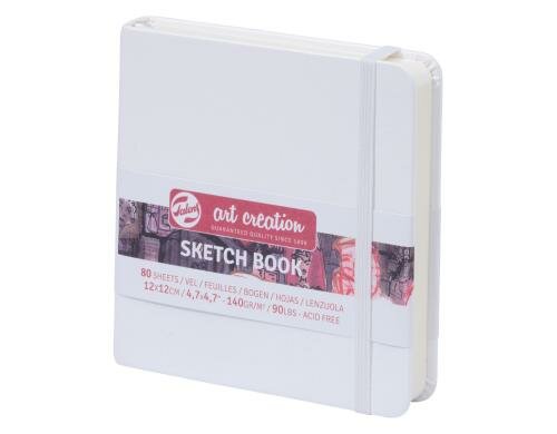 Talens Skizzenbuch 12 x 12 cm 140g/m2, 80 Bogen, gebunden, weiss