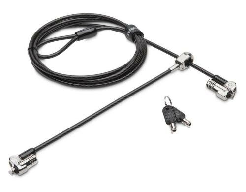 Kensington NanoSaver Dual Head Lock - Keyed NanoSaver Security Slot