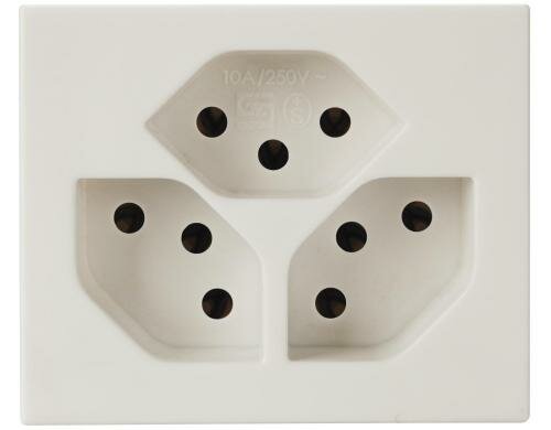 Steffen FLF Steckdose 3xT13 weiss