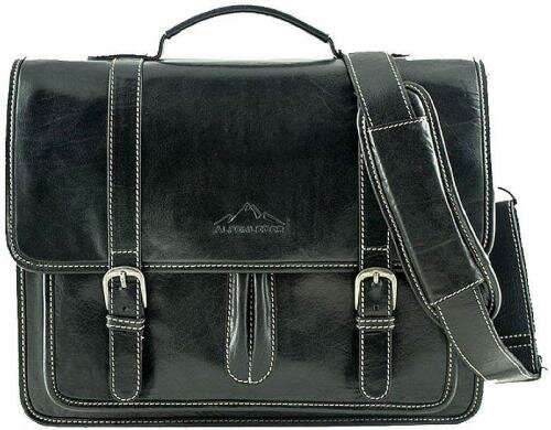 Alpenleder Tasche OHIO Ledertasche  - ebenholz