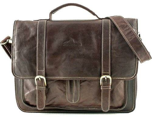 Alpenleder Tasche OHIO Ledertasche  - brandy