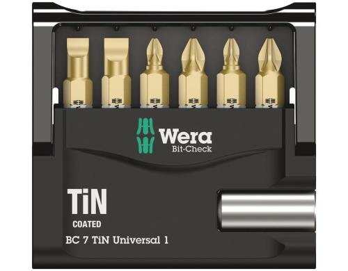 Wera Bit-Check 7 TiN Universal 1 SB 7-teilig