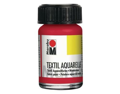 Marabu Textilfarbe Aquarelle Kirschrot, 15 ml