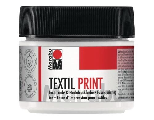 Marabu Textilfarbe Texil Print Titanweiss