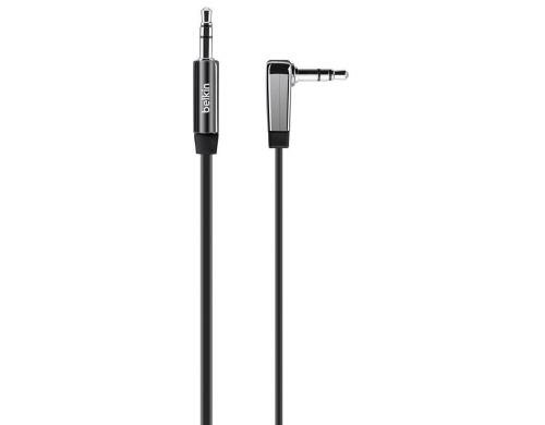 Belkin 3.5mm gewinkelt 1.8 m schwarz Audiokabel Klinke - Klinke, flach