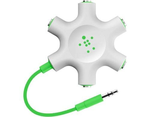 Belkin MIXIT Rockstar Grün Audio-Spliter für bis zu 5 Personen