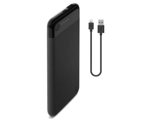 Belkin Powerbank Boost Charge 5000 mAH schwarz, Lightning-Connector inkl. Kabel