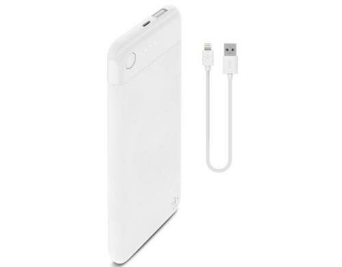 Belkin Powerbank Boost Charge 5000 mAH weiss, Lightning-Connector inkl. Kabel