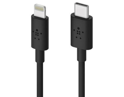 Belkin USB-C Ladekabel mit Lightning schwarz 1.2m