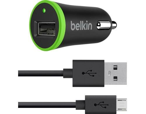 Belkin  Kfz-Ladegerät inkl. Micro-USB Kabel USB-Anschlüsse, 12 Watt/2.4A
