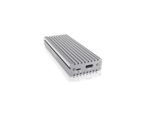 ICY BOX ext. M.2 NVMe Gehäuse IB-1817Ma-C31 silber, USB 3.1 Type-C, M.2 NVMe SSD