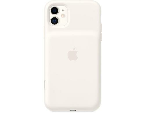 Apple iPhone 11 Smart Battery Case Weiss, aus hochwertigem Silikon