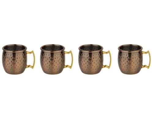 Paderno Cocktail Becher Moscow Mule Mini 4 Stück, V: 60ml, HxD:4.7x4.6cm