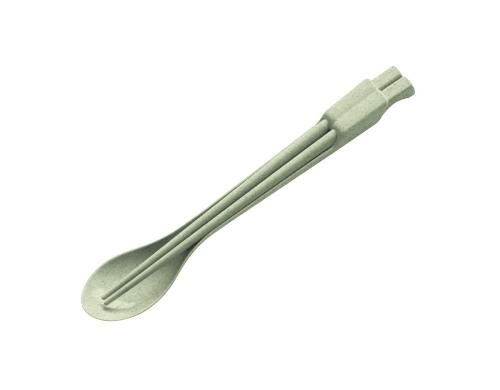 Koziol Besteckset Dynasty Organic Grün Chopsticks mit Löffel