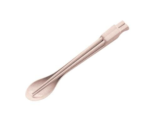 Koziol Besteckset Dynasty Organic Pink Chopsticks mit Löffel