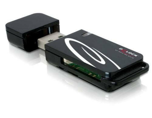 Delock 91667 Card Reader USB 2.0 20 in 1 1x SD/MMC Slot 1x Micro SD Slot