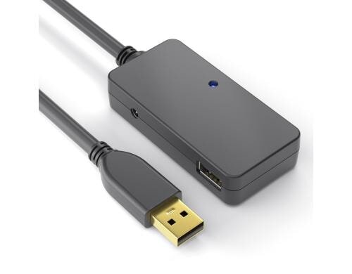 PureLink USB2.0 Verlängerungskabel 6 Meter aktive Verstärkung, inkl. 4 Port Hub
