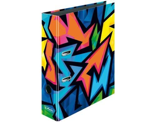 Herlitz Ordner maX.file A4 8cm Neon Art