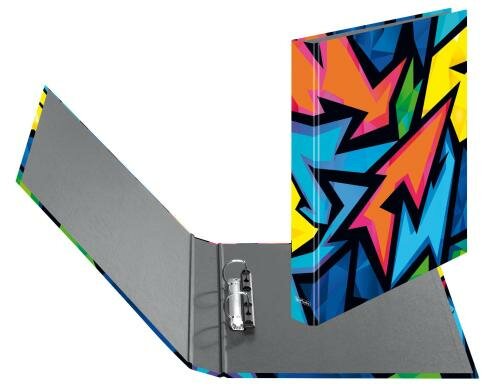 Herlitz Ordner maX.file A4 4cm Neon Art