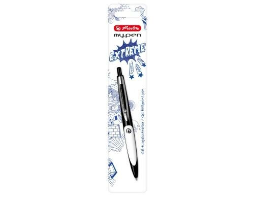 Herlitz Kugelschreiber my.pen schwarz/weiss