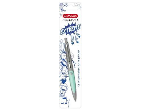 Herlitz Kugelschreiber my.pen grau/minze