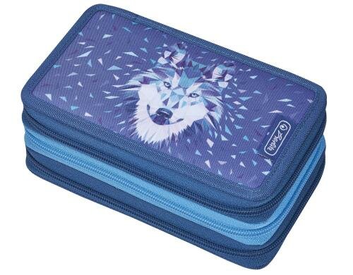 Herlitz Triple Etui leer Wild Animals Wolf