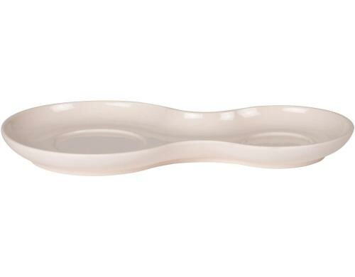 Nudge Servierplatte 20x11cm Rosé 1Stück, 20x11cm, eingefärbtes Porzellan