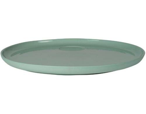 Nudge Servierplatte Rund 27cm Kale Green 1Stück, D: 27cm, eingefärbtes Porzellan