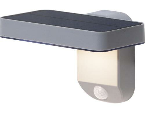 Star Trading Solar Wandleuchte Malta Grau, Lichtfarbe Warmweiss