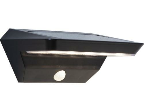Star Trading Solar Wandleuchte Wally Schwarz, Lichtfarbe Warmweiss