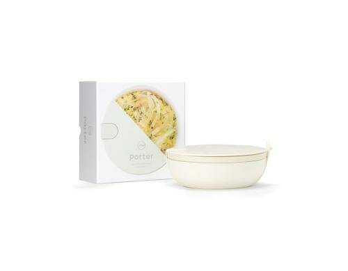 W&P Design Vorratsdose Porter 20cm Cream Ceramic, D:20cm, H: 7.6cm V:1l