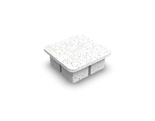 W&P Design Eiswürfel-Form XL White Speckled BxH: 16.2x6cm, Silikon