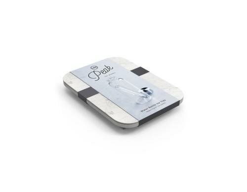W&P Design Eiswürfel-Form Bottle Marble Whi LxBxH: 18.7x14.3x2.5cm, Silikon