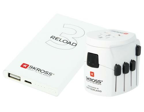 SKROSS World-Reiseadapter Pro KIT 2+3 polige Geräte, + Reload 3