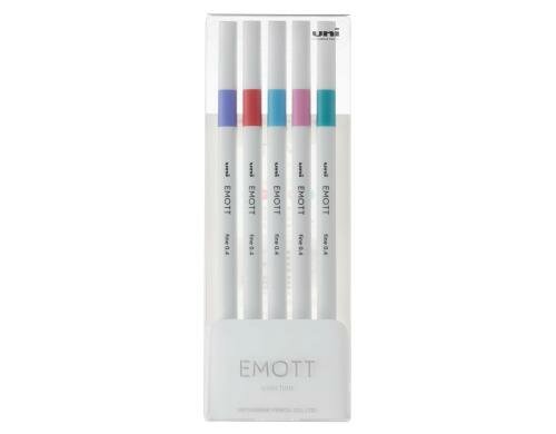 Uni POSCA Faserschreiber Emott 5er Etui 0.4mm, 5 Farben Candy Pop