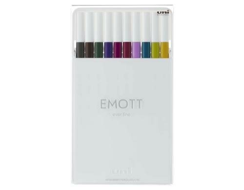 Uni POSCA Faserschreiber Emott 10er Etui 0.4mm, 10 Farben Calmtone