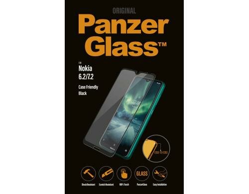 Panzerglass Displayschutz Case Friendly bla für Nokia 6.2 / 7.2 Edge-to-Edge