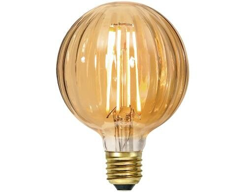 Star Trading LED Deco Filament E27 G95 Klar E27, 2.5W, 150lm, 2000K, Dimmbar